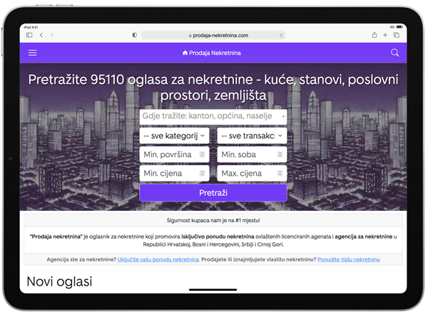 prodaja-nekretnina.com oglasnik za nekretnine